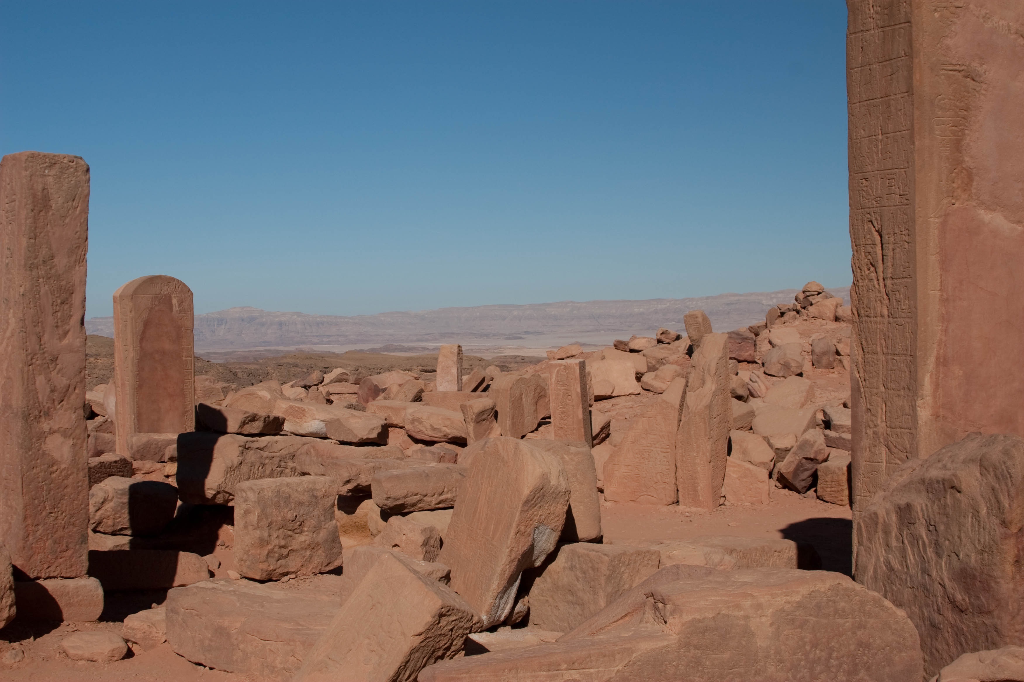 The temple ruins at Serabit el-Khadim